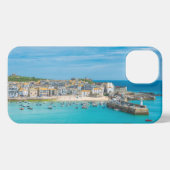 イギリスのコーンウォール州セントイヴのシーサイドリゾート iPhoneケース (裏面横)
