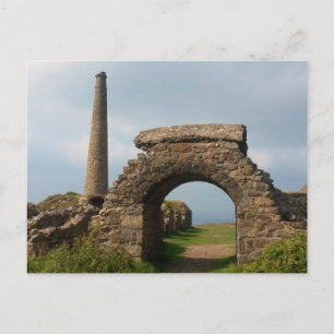 イギリスのコーンウォール州、Crown Mines、Botallack。 ポストカード