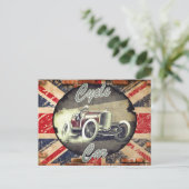イギリスのサイクルカー愛好家 ポストカード (スタンド正面)