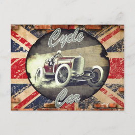 イギリスのサイクルカー愛好家 ポストカード