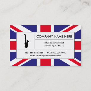 イギリスのサクソフォーン 名刺