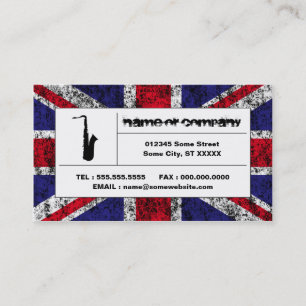 イギリスのサクソフォーン 名刺