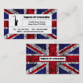 イギリスのサクソフォーン 名刺 (正面/裏面)