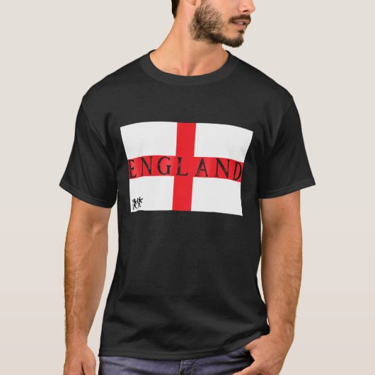 イギリスのサッカーで国旗3の小さなライオン Tシャツ (正面)