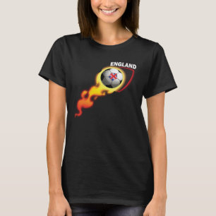 イギリスのサッカーファンのためのイギリスのサッカー選手 Tシャツ
