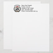 イギリスのサッカー2016ファンのギア レターヘッド (正面/裏面)