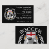 イギリスのサッカー2016ファンのギア 名刺 (正面/裏面)