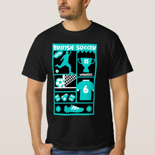 イギリスのサッカーTシャツ Tシャツ (正面)