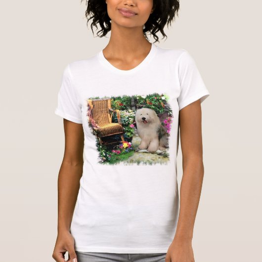 イギリスのシェプドッグアートの古品 Tシャツ (正面)