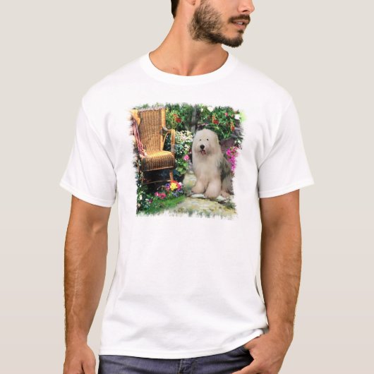 イギリスのシェプドッグアートの古品 Tシャツ (正面)