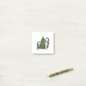 イギリスのシェプドッグクリスマスツリー ポストイット (デスク上)