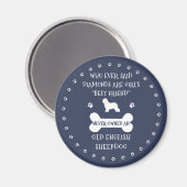 イギリスのシェプドッグ最高のの友人 マグネット (正面/裏面)