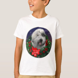 イギリスのシェプドッグ・クリスマス・ギフト Tシャツ