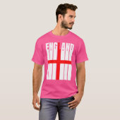 イギリスのシルエット英語国旗 Tシャツ (正面フル)