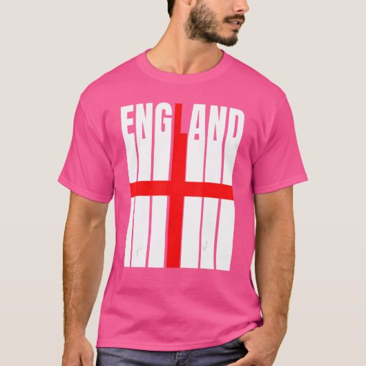 イギリスのシルエット英語国旗 Tシャツ (正面)