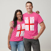 イギリスのシルエット英語国旗 Tシャツ (ユニセックス)