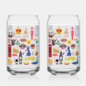 イギリスのシンボル ガラス缶 (裏面)