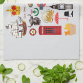 イギリスのシンボル キッチンタオル (折り畳み)