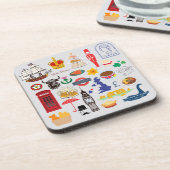 イギリスのシンボル コースター (左側)