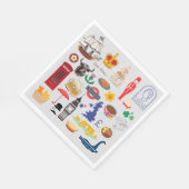 イギリスのシンボル スタンダードランチョンナプキン (角)