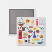 イギリスのシンボル マグネット (正面/裏面)