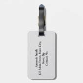 イギリスのシンボル ラゲッジタグ (裏面縦)