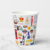 イギリスのシンボル 紙コップ (裏面)