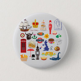 イギリスのシンボル 缶バッジ