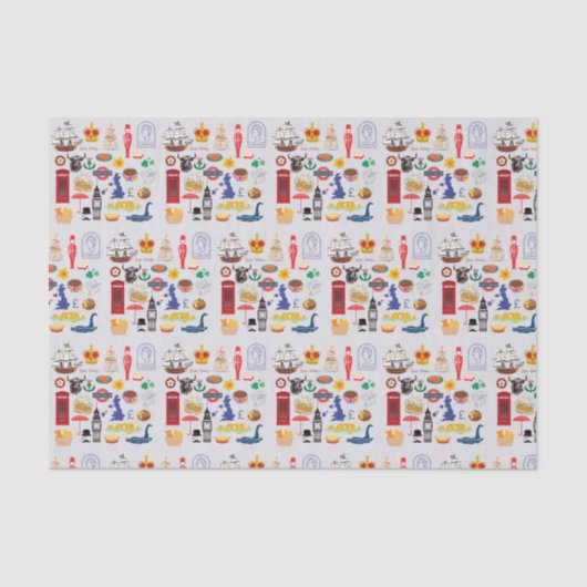 イギリスのシンボル 薄葉紙 (正面)