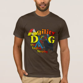 イギリスのシープドッグ・アジリティ・シャツギフト Tシャツ