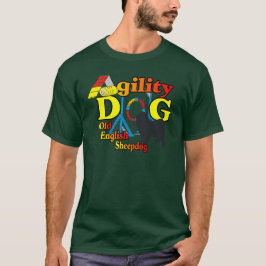 イギリスのシープドッグ・アジリティ・シャツギフト Tシャツ