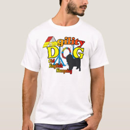 イギリスのシープドッグ・アジリティ・シャツギフト Tシャツ