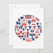 イギリスのジュビリーアイコン ポストカード (正面/裏面)