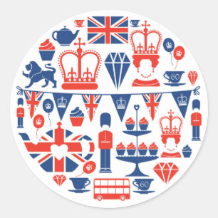 イギリスのジュビリーアイコン ラウンドシール