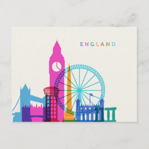 イギリスのスカイライン ポストカード