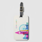 イギリスのスカイライン ラゲッジタグ (正面縦)