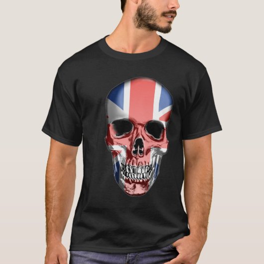 イギリスのスカル Tシャツ (正面)