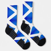 イギリスのスコットランド国旗を持つアスレチック・クルー・ソックス ソックス (右)