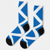 イギリスのスコットランド国旗を持つ男性クルーの靴下。 ソックス (左)