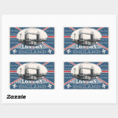 イギリスのステッカー 長方形シール (シート)