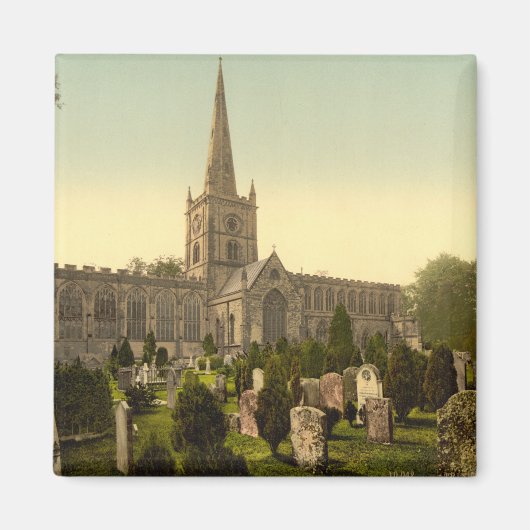 イギリスのストラトフォード・オン・アボンのトリニティ・チャーチ2世 マグネット (正面)