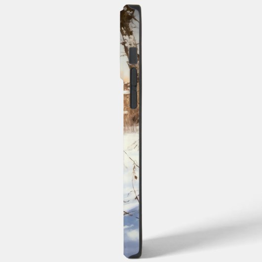 イギリスのセッターが雪のクリスマスを過ごす Case-Mate iPhoneケース (裏面 / 左)