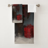 イギリスのセッターとサンタクロースフェスティバルクリスマス バスタオルセット (インサイチュ)