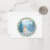 イギリスのセッタークリスマスカード ノートカード (正面/裏面インサイチュ)