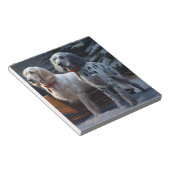 イギリスのセッタースノーウィースリークリスマスデコール ノートパッド (アングル)