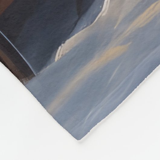 イギリスのセッタースノーウィースリークリスマスデコール フリースブランケット (角)