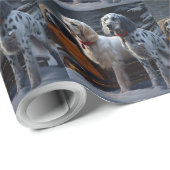 イギリスのセッタースノーウィースリークリスマスデコール ラッピングペーパー (ロールコーナー)