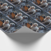 イギリスのセッタースノーウィースリークリスマスデコール ラッピングペーパー (角)