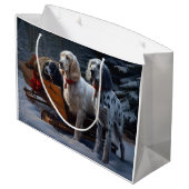 イギリスのセッタースノーウィースリークリスマスデコール ラージペーパーバッグ (裏面アングル)