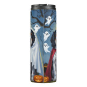 イギリスのセッタードッグズカボチャおもしろいハロウィーン タンブラー (裏面)